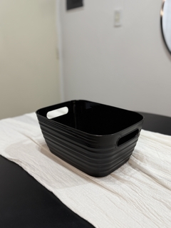 CANASTO ORGANIZADOR GRANDE NEGRO - comprar online