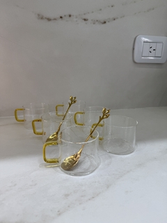 SET X6 TACITAS GOLD - tienda online