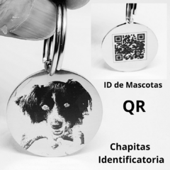Chapita Perro Foto + QR