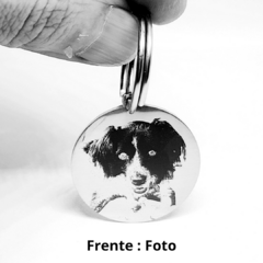 Chapita Perro Foto + QR en internet
