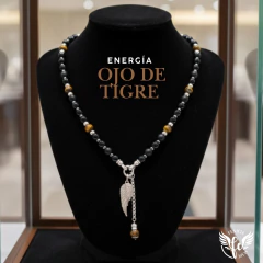 Collar Obsidiana y Ojo de Tigre