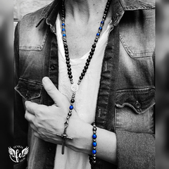 Rosario Ágata azul y Onix negro en internet