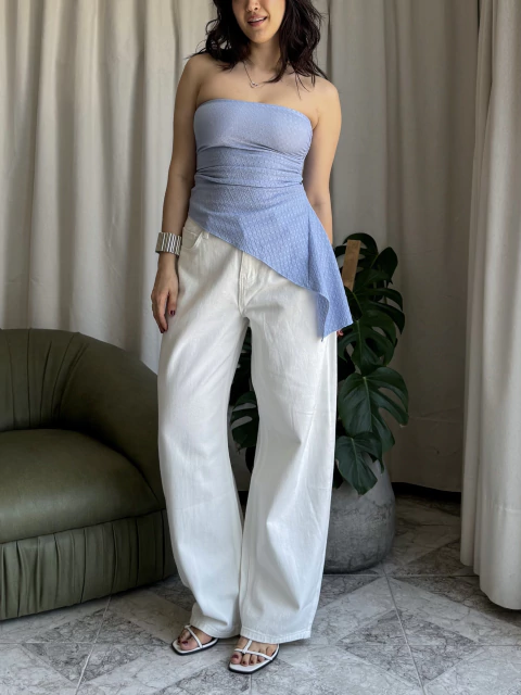 JEAN SLOUCHY white - comprar online