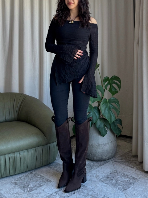 SKINNY black gastado - comprar online