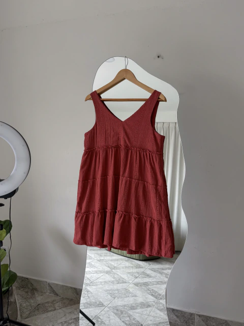 VESTIDO terracota