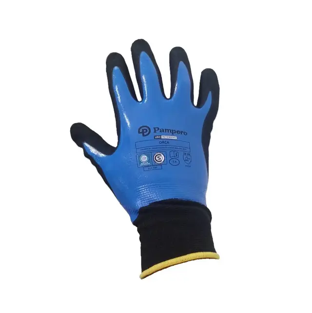 Guantes Orca Industrial Doble Nitrilo Pampero