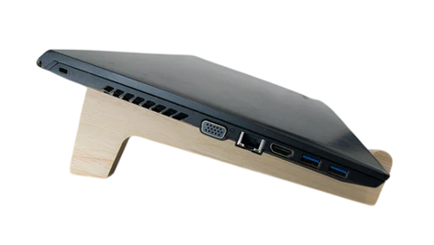 Soporte Base Apoya Notebook Laptop Computadora Madera - comprar online