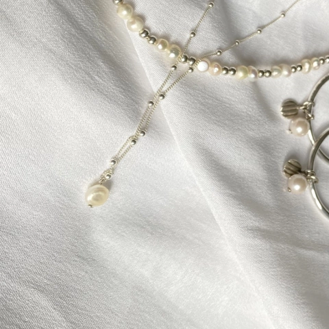 Collar Bolitas Mini y Perla