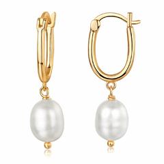 Argollas madre perla - Pinup Joyas