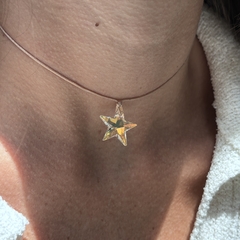 Collar de Hilo ajustable y cristal - Pinup Joyas