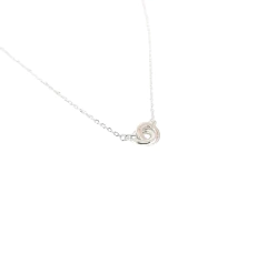 Collar Doble Círculo Liso