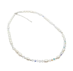 Collar perlas de Río y cristales - comprar online