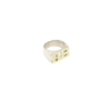 Anillo Iniciales Plata y Oro - comprar online