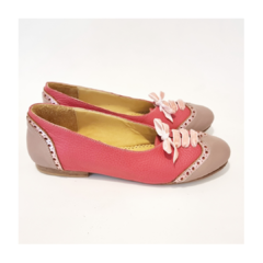 Ballerina acordonada Agrado Coral