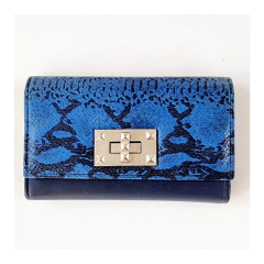 Billetera Cuero Broche Tachas Premium - ALADA