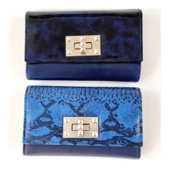 Billetera Cuero Broche Tachas Premium en internet