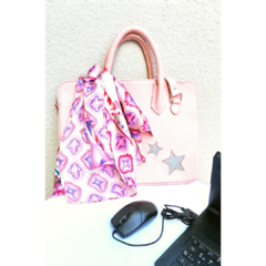 Imagen de Cartera Porta Laptop Estrellas Chicle