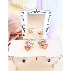 Aros tres strass - comprar online