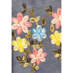 Falda denim bordada flores en internet