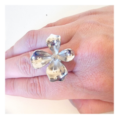 Anillo Flor Plata - comprar online