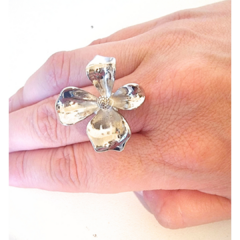 Anillo Flor Plata