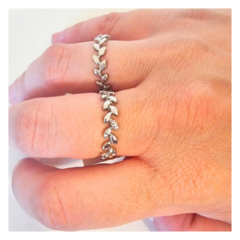 Anillo espiga con strass