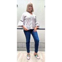 Camisa manga regulable Flores Liberty - comprar online