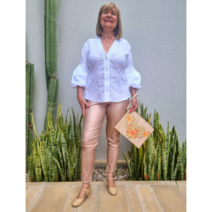 Guillermina escotada Mary Jane Nude - tienda online