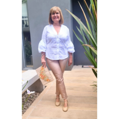 Guillermina escotada Mary Jane Nude - comprar online