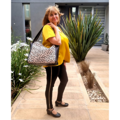 Cartera lunares Negro/Nude - comprar online