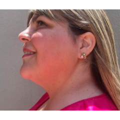 Aros tres strass - tienda online