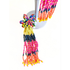 Aros tropical canutillos bordados flores Copa Cabana en internet