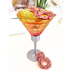 Aros tropicales canutillos bordados Mojito - tienda online