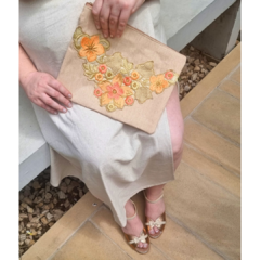 Falda lino italiano natural - tienda online