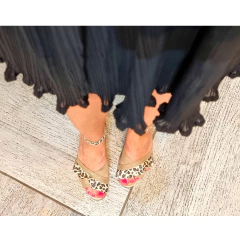 Sandalia volado narciso animal print