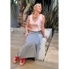 Musculosa satén rosa - ALADA