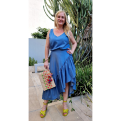 Musculosa al bies denim azul - ALADA