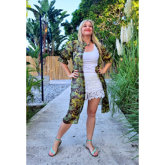Kimono gasa traslúcida camuflado - ALADA