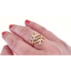 Anillo Hiedra con strass en internet