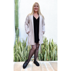 Imagen de Vestido cruzado terciopelo Negro