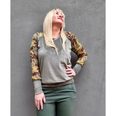Buzo plush militar mangas seda camuflada - comprar online