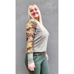 Buzo plush militar mangas seda camuflada en internet