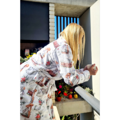 Bata soft estampado Alada Hogar - tienda online