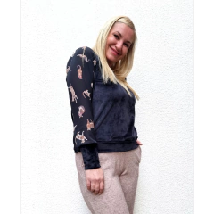 Pantalón lanilla wide leg beige melange en internet
