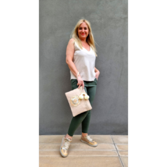 Imagen de Zapatilla Urbana Glitter beige