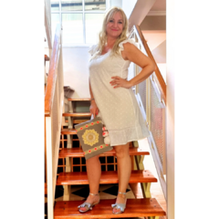 Sandalia Ciruela Plata - comprar online