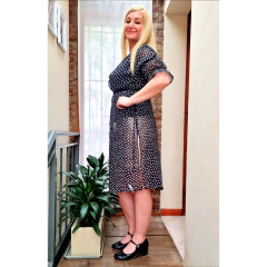 Guillermina escotada Mary Jane Negro - tienda online