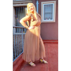 Remera broderie elastizada con volados - ALADA