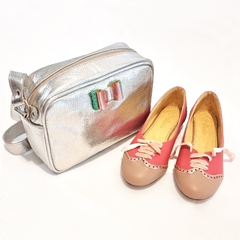 Ballerina acordonada Agrado Coral - comprar online