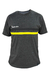 Remera Algodón Line TOLEDO - Gris Melange Con Amarillo y Negro